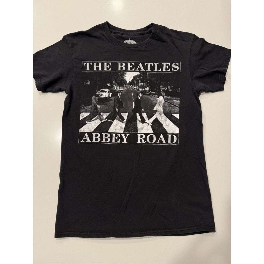 The Beatles Abbey Road T-Shirt Black S Unisex Adults 100% Cotton Graphic